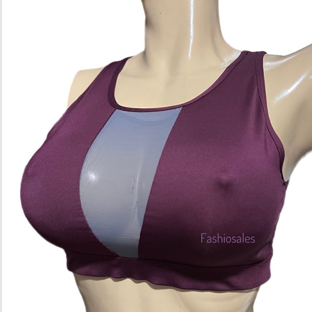 Victorias Secret Sport Unlined with Sheer Mesh Medium Support Sports Bra L